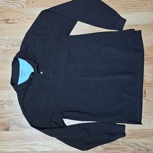 Lands' End Brown Long Sleeved Polo Shirt Men's Size M